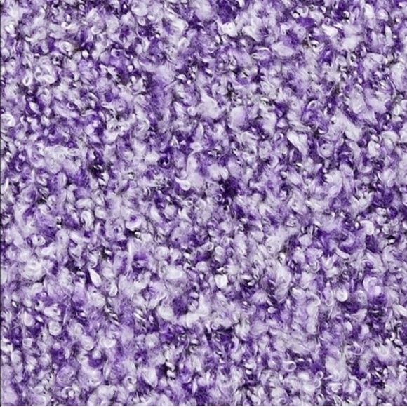 NEW FREE PEOPLE BFF Cowl Neck Plush Knit Sweater Purple Grape Hyacinth XS S M - Picture 5 of 6